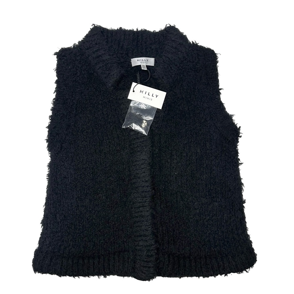 Milly Minis Faux Fur Knit Vest